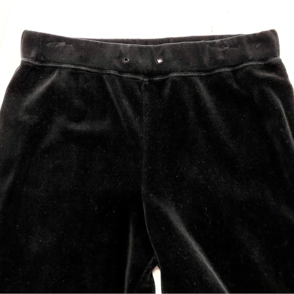 Vintage Catalina 2-pc Black Velour Track Suit Large V-neck Sweatshirt Pants Set - Picture 15 of 15
